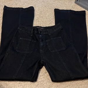 Womens black bootcut jeans